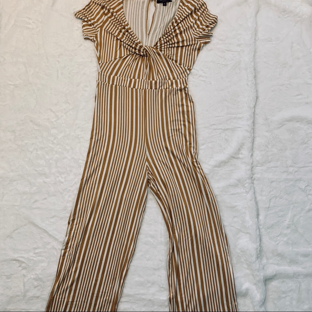 Stripped yellow romper - Medium